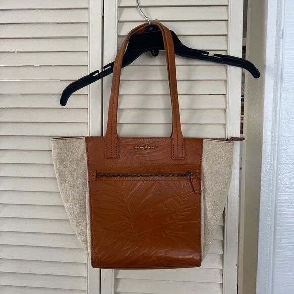 Tommy Bahama Brown and Tan Tote Bag - Picture 1 of 11